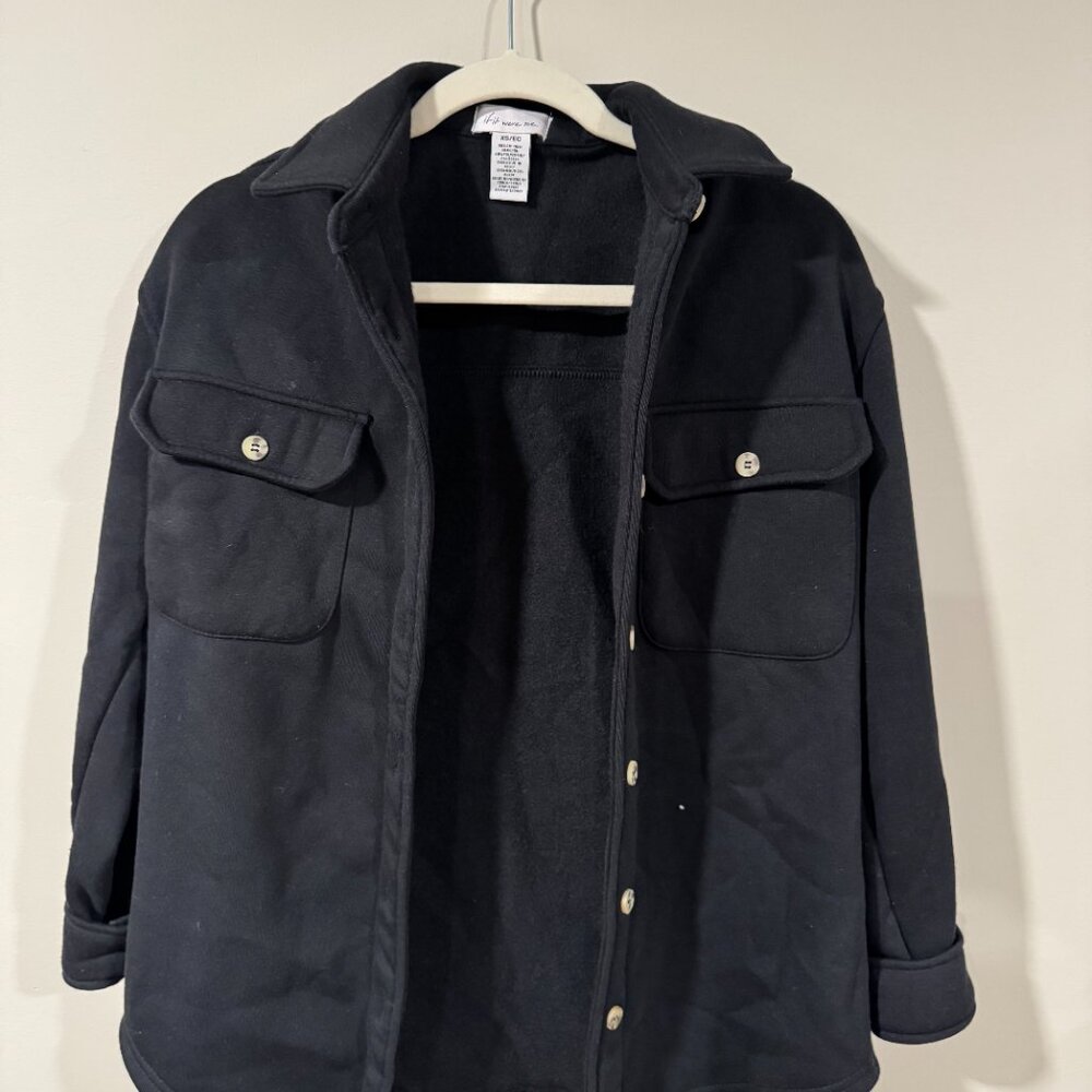 Button up shacket